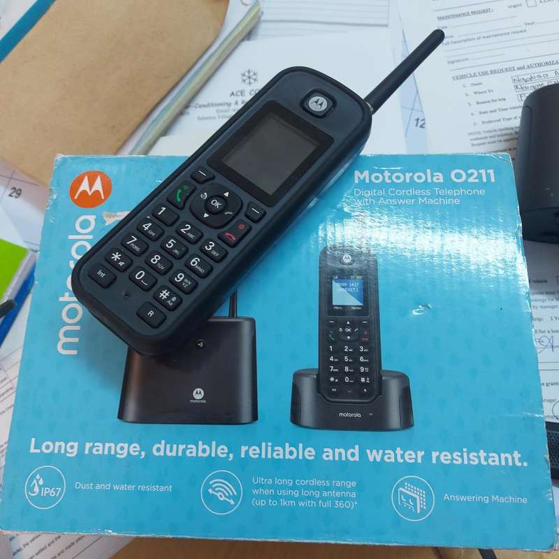 Cordless Motorola Phone O211 with Answering machine