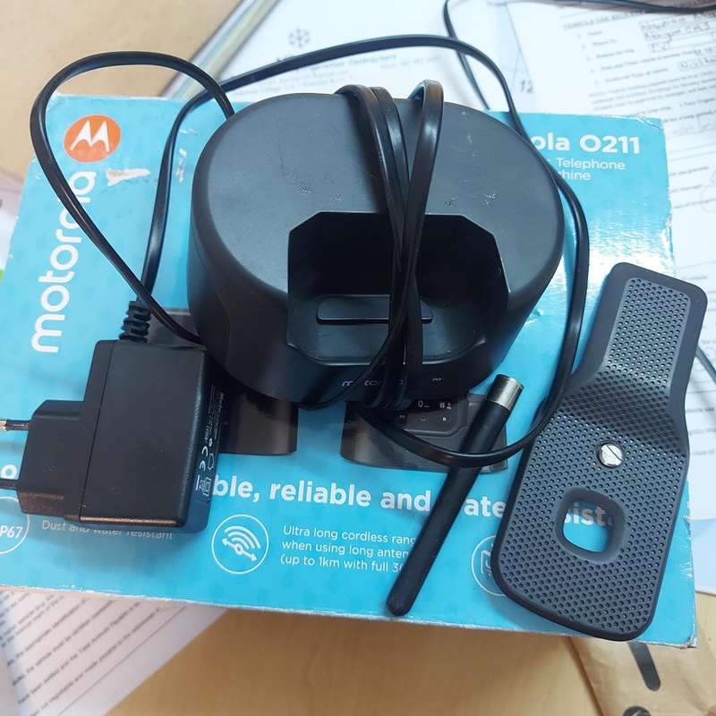 Cordless Motorola Phone O211 with Answering machine