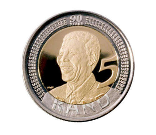 FREE SARB coin with each 2008 Nelson Mandela 90th Birthday coin