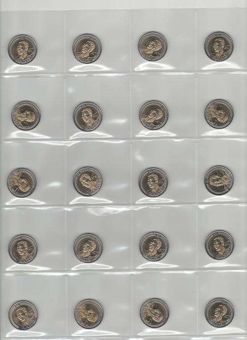 20 x Brand new 2008 Mandela Birthday coins.
