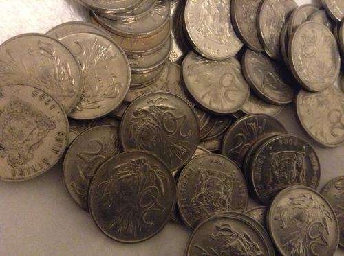 Lot of 150 Second Decimal RSA coins
