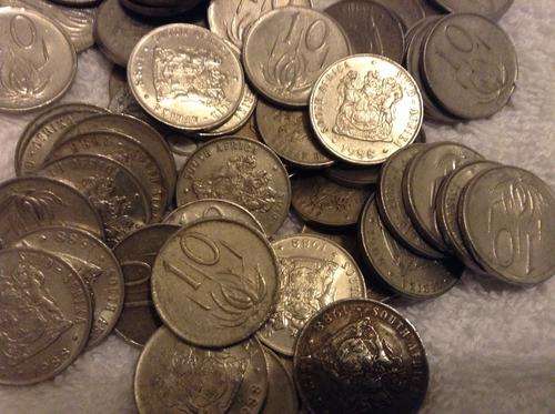Lot of 150 Second Decimal RSA coins