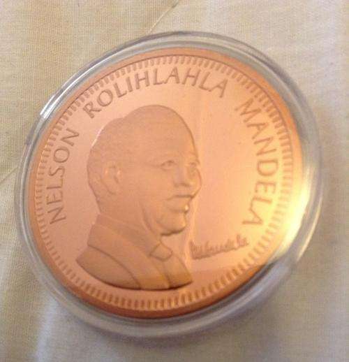 Nelson mandela Copper 1OZ Medal