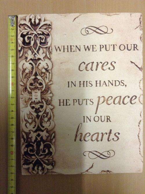 Wall Hanging  decor casting Peace