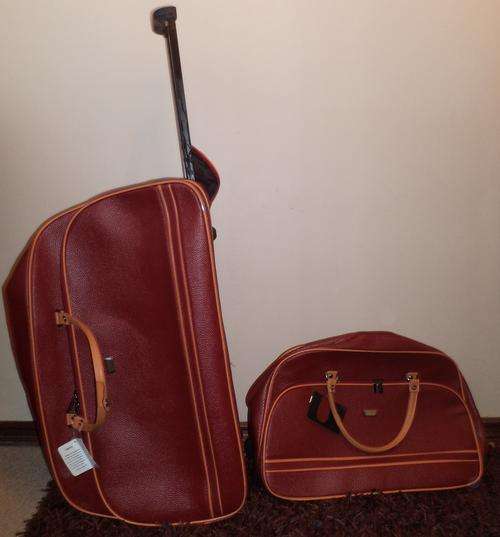 Leather Luggage Bag Set
