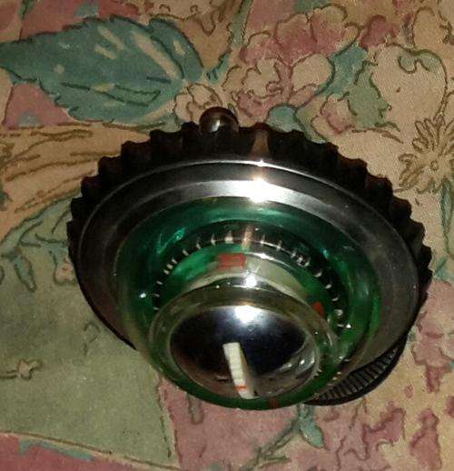 Vintage car dashboard compass