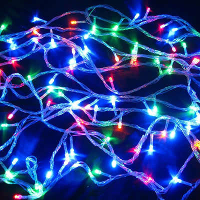 FESTIVE SEASON ARRIVAL - 100 LED Xmas String Lights - 10m  - Multi Color