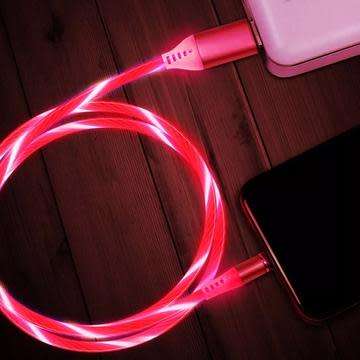3-in-1 Magnetic Stream-Optic Charge Cable - Micro USB/Lightning/Type-C - 360° Rotary Interface.
