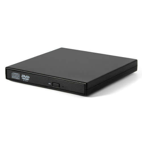 USB 2.0 External Optical Drive DVD CD RW Drive - Burner / Writer - Ultra Slim For PC/Laptop - White