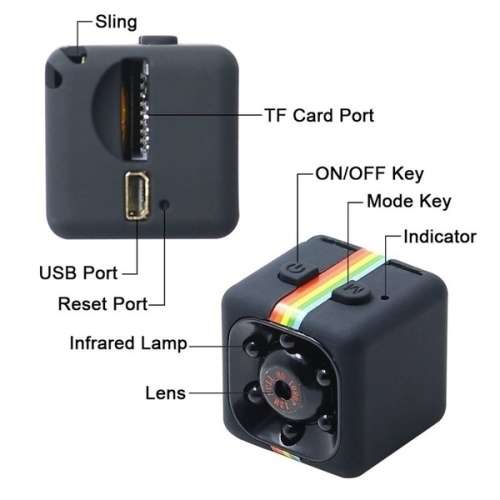 SQ11 MINI CAMERA HD CAMCORDER - SPORTS MINI DV - VIDEO RECORDER - CAMERA 1080P - NIGHT VISION