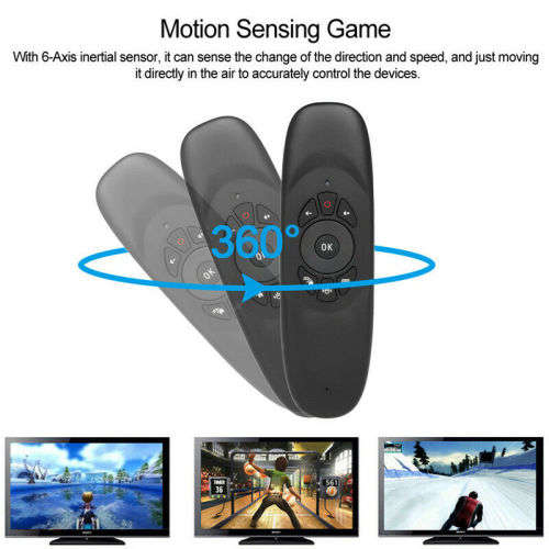 2.4GHz Wireless AIR MOUSE with Gyroscope - QWERTY Keyboard - Remote Control