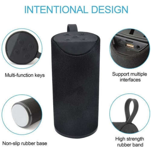 Portable Wireless Speaker - Splash Proof - Microphone for Hands Free Phone Call Function