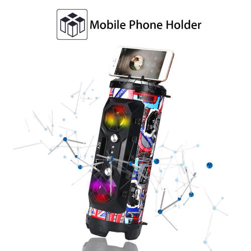 A28 Portable Bluetooth Super Bass Speaker - Phone Holder - TF - FM - AUX-In