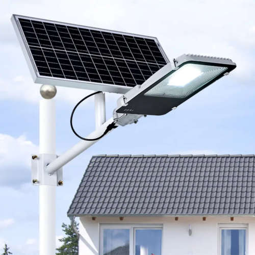 200W LED Solar Powered Street Light Complete With Solar Panel, Mounting Bracket And Remote Control