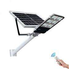 100W LED Solar Powered Street Light Complete With Solar Panel, Mounting Bracket And Remote Control