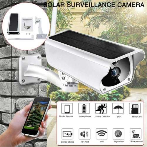 NEW ARRIVAL - Wireless Solar Charged WIFI Dome Camera - 2MP - 1080P HD - Two Way Audio - NO WIRING