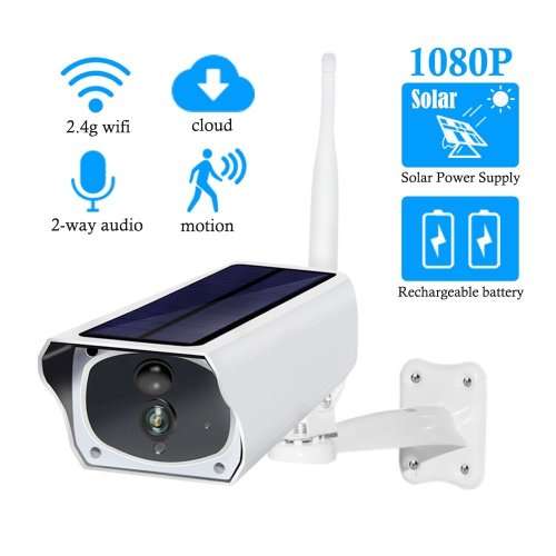 NEW ARRIVAL - Wireless Solar Charged WIFI Dome Camera - 2MP - 1080P HD - Two Way Audio - NO WIRING