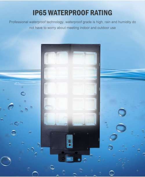 600W High Quality Solar Charged - Double Sided - LED Street Light - 12 Node - Remote Control
