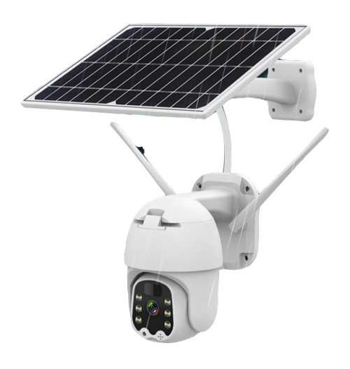 Solar Charged WIFI Outdoor Camera with  Separate Solar Panel - 5MP - 1080P HD - Two Way Audio