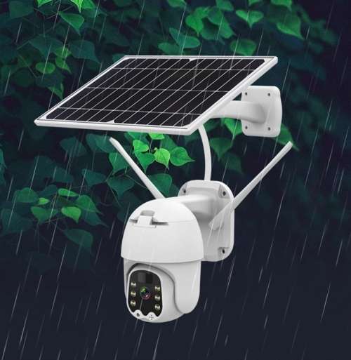 Solar Charged WIFI Outdoor Camera with  Separate Solar Panel - 5MP - 1080P HD - Two Way Audio