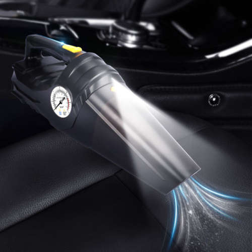 2-in-1 Powerful 4000Pa Vacuum Cleaner & Air Pump - Portable - Pressure Gauge - Nozzle Included