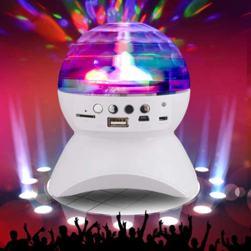 Crystal LED Magic Ball Speaker - Bluetooth - RGB - 360° Rotating