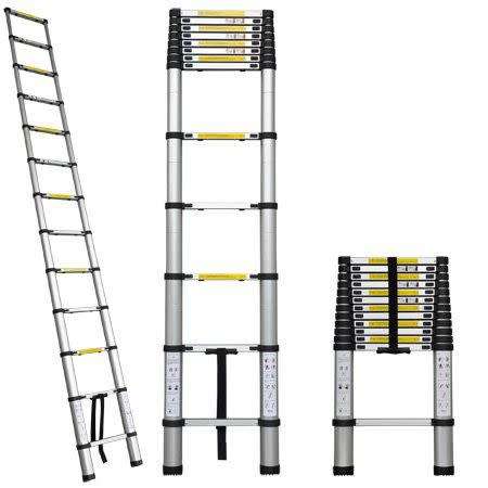 2.6m Aluminium Telescopic Ladder - Compact Design - Light Weight