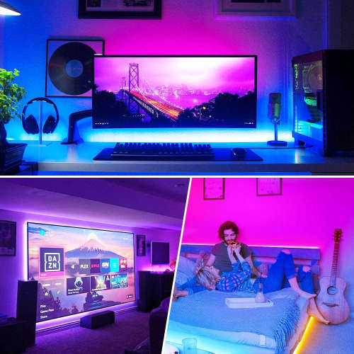 USB 2m LED TV Back Ambient Strip Light - RGB - SMD 5050 - 16 Key Controller
