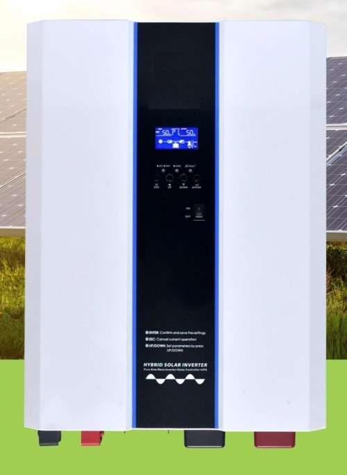8KVA Pure SineWave Hybrid Inverter with 100A MPPT, Built In Solar Charge Controller - 48Volts - WIFI