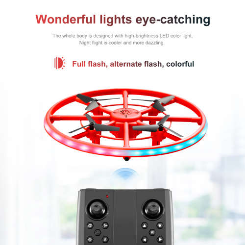 G5 UFO QuadCopter Drone - Auto Obstacle Avoidance - LED Lights - Dual Mode Flight - 360 Stunt