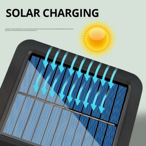 JX966B 21 LED Solar Wall/Street Induction Light - 120° Wide Angle - PIR Motion Sensor