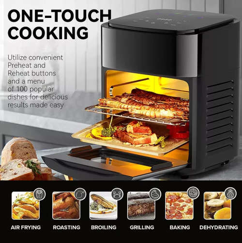 15L Multifunction Electric Air Fryer Oven - LED Digital Display - Large Capacity - Living Healthier