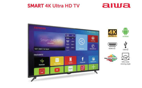 Massive Aiwa 70 UHD Smart TV - 4K - Preloaded Netflix and Youtube - Android 5.1