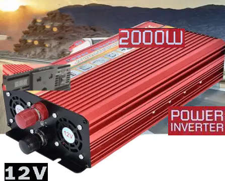 2000w Power Inverter - Modified Sinewave - DC12V to AC220V