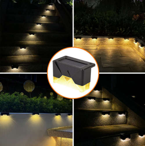 LED Solar Multi-Functional / Deck Lights - Pack of 4 -