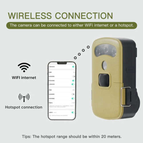 Solar Powered Waterproof Game Trail Hunting Camera - KingFisherPro App