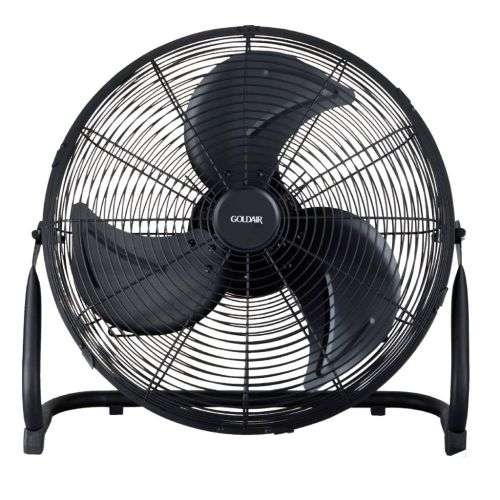 Goldair 46cm High Velocity Floor Fan - Black Finish