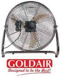 Goldair 46cm High Velocity Floor Fan - Black Finish