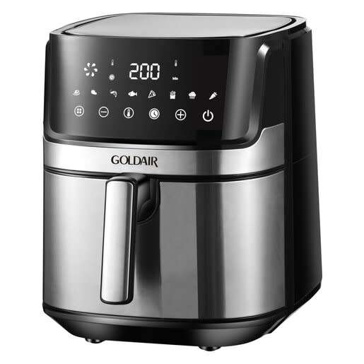 Goldair 6.5L Digital Air Fryer - 8 Preset Programs - 360 Degree Heat Circulation