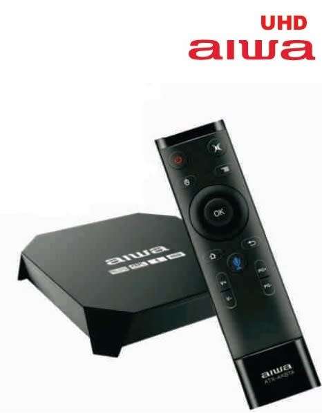 Aiwa Android TV Box - UHD / 4K HDR - Voice Control Remote
