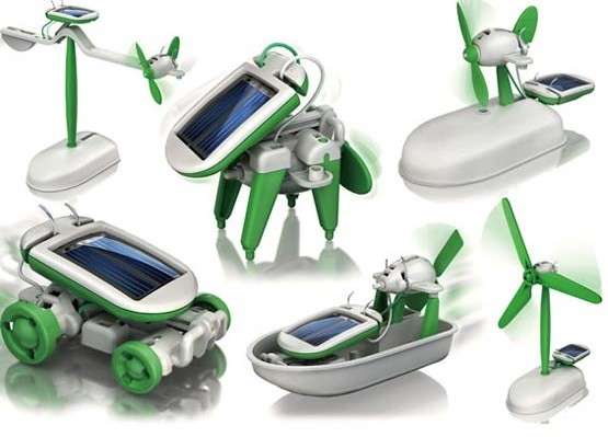 6 in 1 Educational DIY Solar Robot Kit Toy Boat Fan Car - GREAT X MAS GIFT