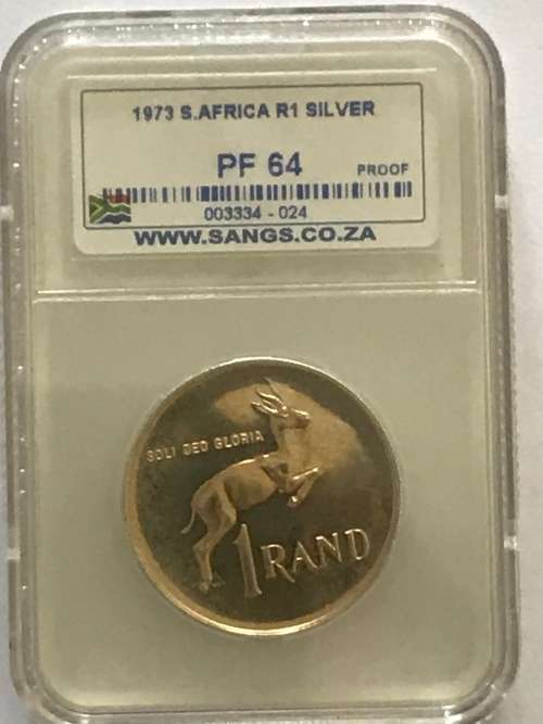 1973 Silver R1 SANGS Graded PF 64
