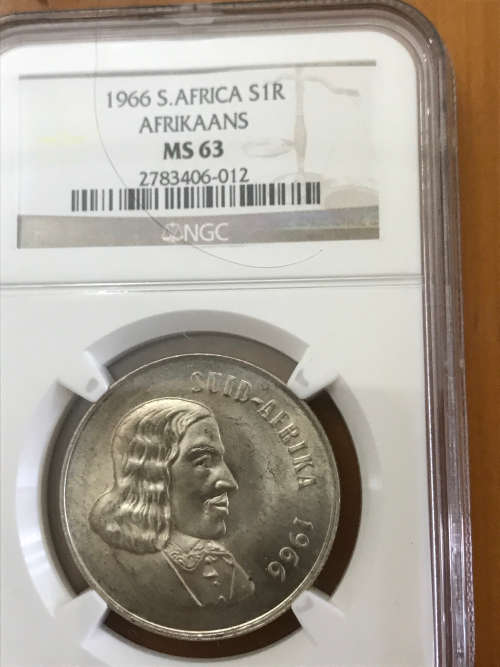 1966 Silver R1 Afrikaans MS 63