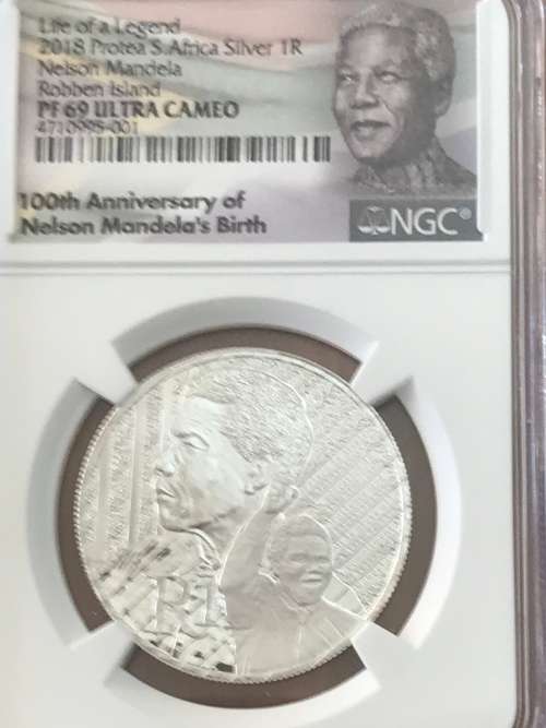 2018 Mandela Robbed Island PF69 Ultra Cameo