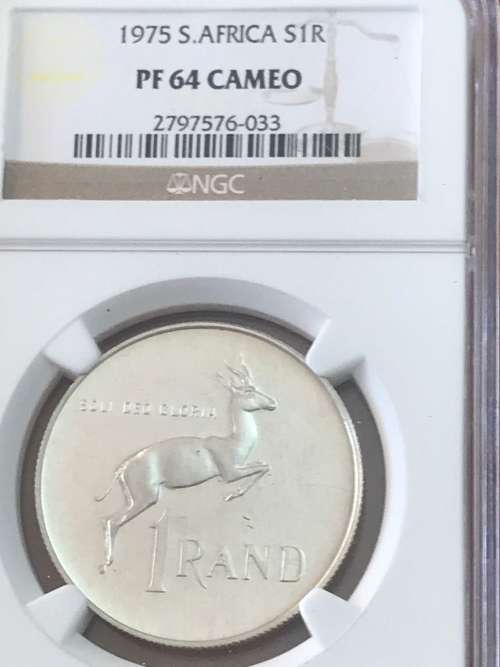 1975 Silver R1 PF 64 Ultra Cameo