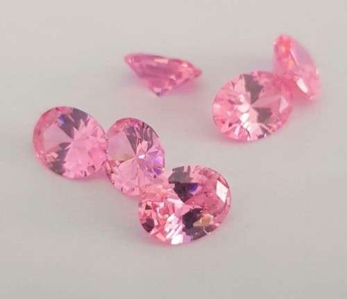 Cubic Zirconia 3.33Cts Pink Oval Cut** Master Cut**