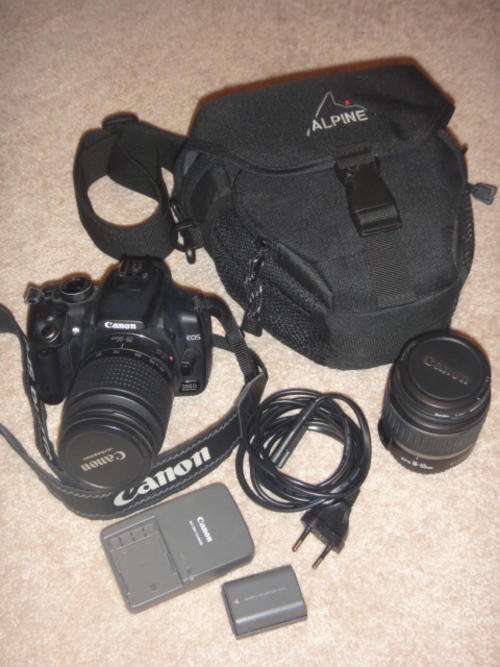 Canon EOS 350D + 2 lenses + bag