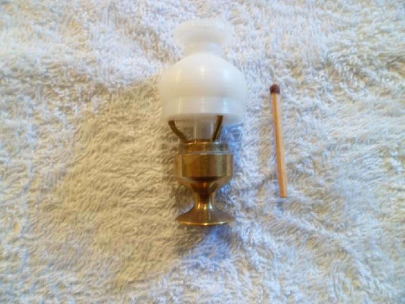 Prnter's Tray Ornament - Miniature Brass Lamp