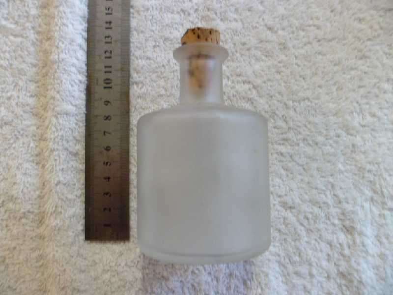 Italian Glass Bottle with Cork