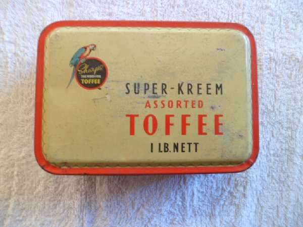 Sharp's Toffee Tin full of old buttons